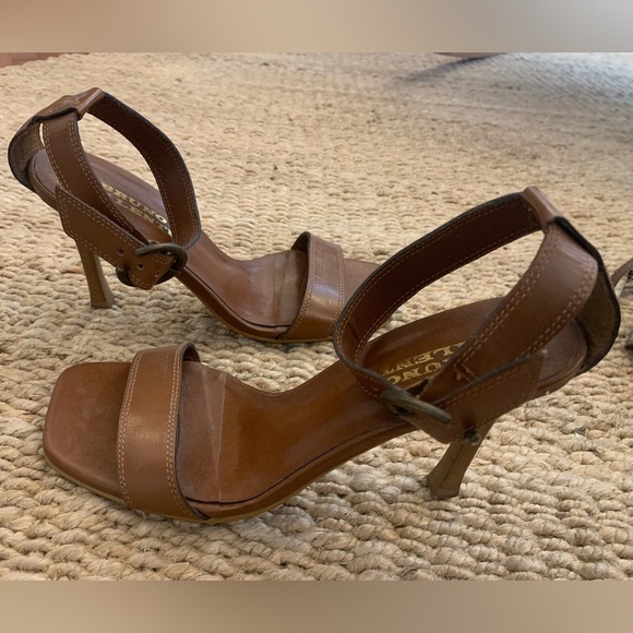 Brown stiletto sandals - size 7 - Picture 2 of 6